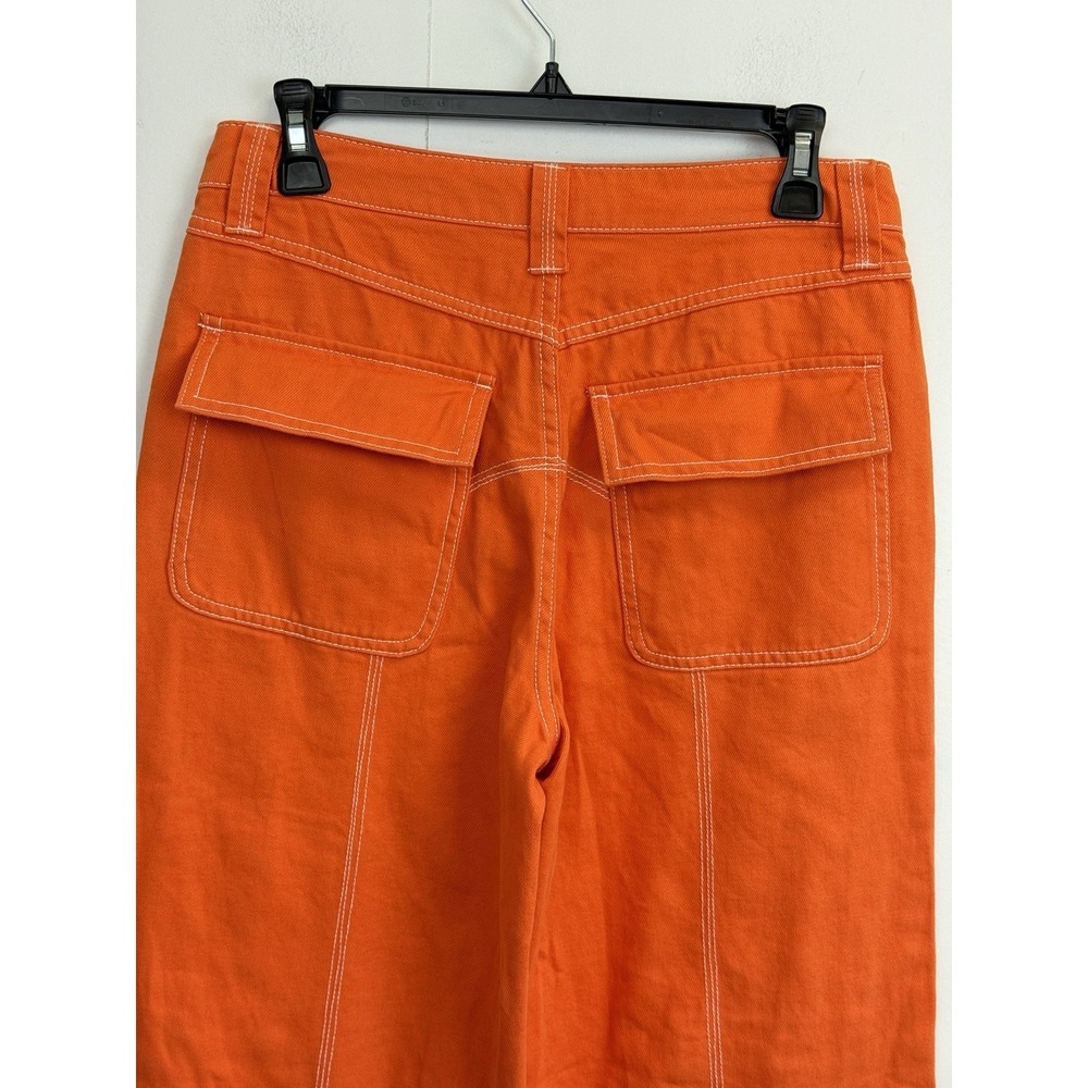 Forever 21 Orange Cargo Pants size M - Picture 6 of 7